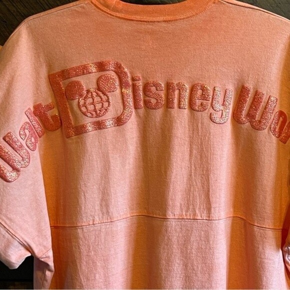 Disney World Spirit Jersey Glitter Ombre Orange Size Large - Picture 5 of 8